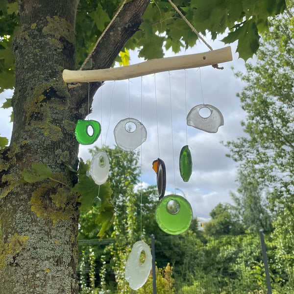 Uszadékfa Szélcsengő Üveggel - Vegyes-3