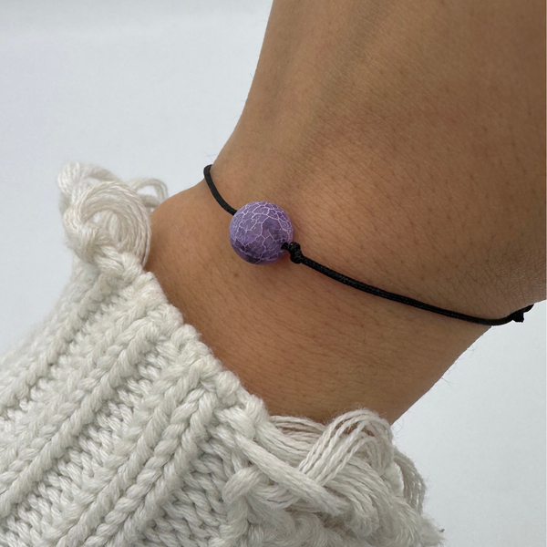 Bratara „auto-vindecatoare” cu pietre Larimár rotunjite