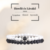Howlit és Lávakő Páros Karkötő 6mm