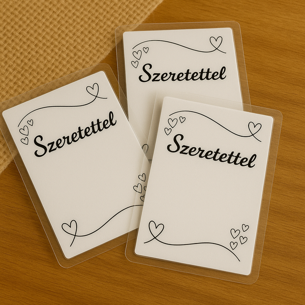 SZERETETTEL! ajándék kártya (5db)