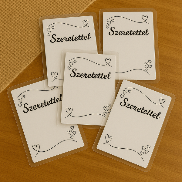SZERETETTEL! ajándék kártya (5db)