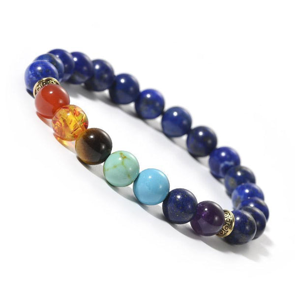 Depresszió ellen Csakra karkötő Lapis Lazuli kövekkel!