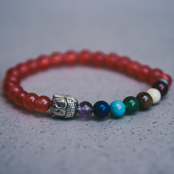 Buddha csakra - Buddha fej csakra kövekkel