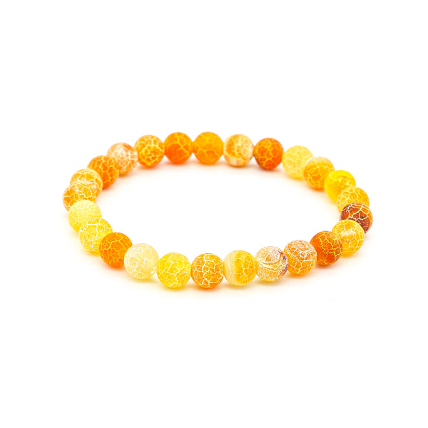 Matt Narancs Achát "szerencse" karkötő