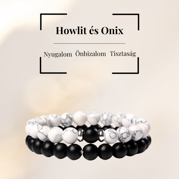 Howlit és Onix Páros Karkötő