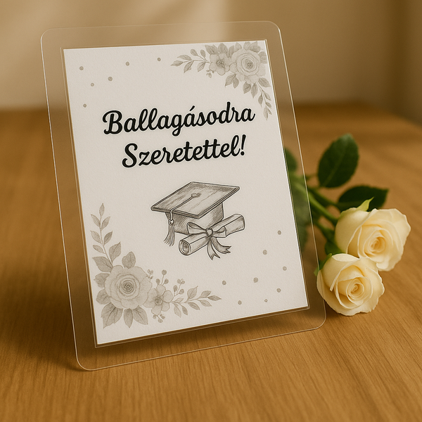Ballagásodra Szeretettel! ajándék kártya