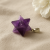 Merkaba Medál – Ametiszt (2x2 cm)