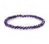 💜 Cirkon karkötő – Fazettált, levendula árnyalatú golyók 💜 4 mm