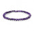 💜 Cirkon karkötő – Fazettált, levendula árnyalatú golyók 💜 4 mm
