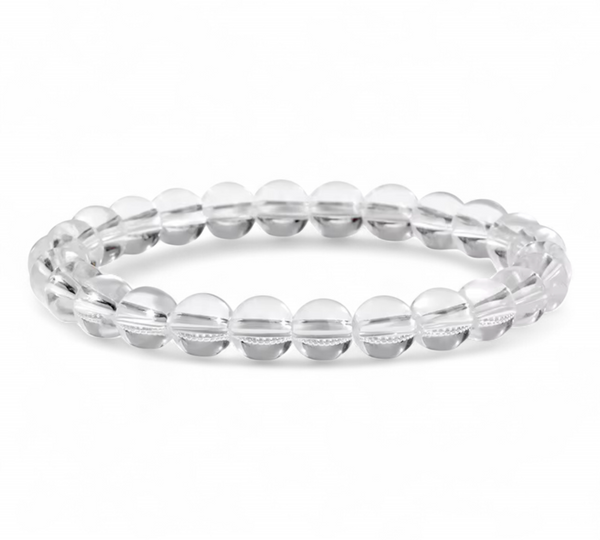 💎 Hegyikristály golyó karkötő – A minőség 💎 6 mm