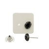 🖤 Hópehely obszidián fülbevaló – Ovális ❄️ 6,5×8,5 mm