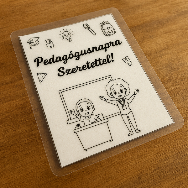 PEDAGÓGUSNAPRA SZERETETTEL! ajándék kártya (5db)