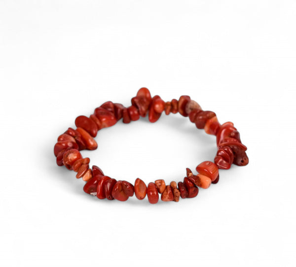 ✨ Goldstone vörös szemcsés karkötő