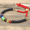 18K Aranyozott Drágakő Karkötő - Lávakő Chakra