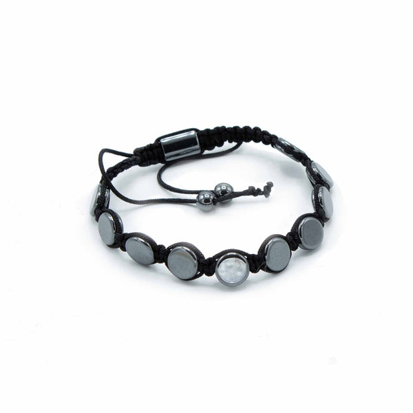 Mágneses Hematit Shamballa Karkötő -Korongok