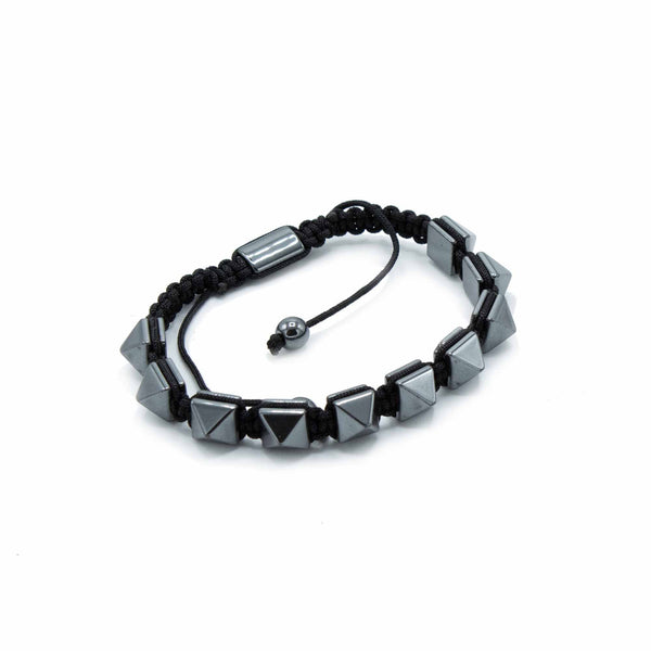 Mágneses Hematit Shamballa Karkötő -Piramisok
