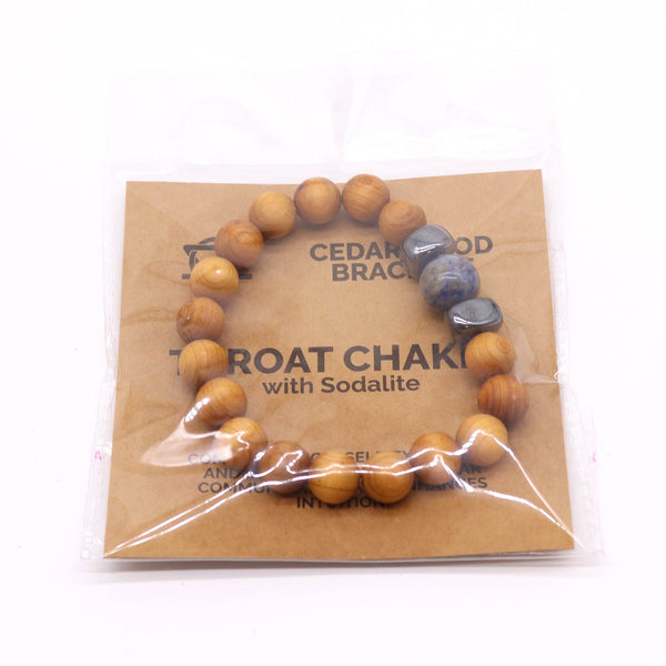 Cédrusfa Torok Chakra Karkötő Szodalittal-3