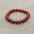 Bratara "Fertility" 8mm - cu minerale carnelian