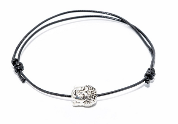 Kabbala karkötő ezüst színű Buddha fejjel